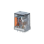 Ρελέ Finder 55.14 230VAC - 4 Μεταγωγικές Επαφές 7A, Πλακέτας