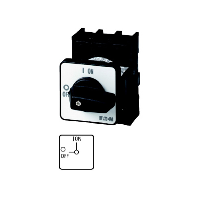 EATON-MOELLER P1-25/E Rotary Load Switch 25A - Load Disconnect Περιστροφικός Διακόπτης 0-1 EATON-MOELLER P1-25/E 25A 3P - Load Switch - Image 1