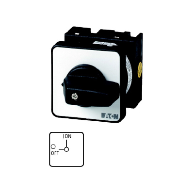 EATON-MOELLER T3-1-8200/E Rotary Load Switch 32A - Load Disconnect Περιστροφικός Διακόπτης 0-1 EATON-MOELLER T3-1-8200/E 32A 1P - Load Switch - Image 1