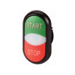 M22-DDL-WS-GB1/GB0 Double Actuator Pushbutton Start/Stop + LED | EATON