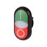 M22-DDLF-GR-X1/X0 Flush Double Actuator Pushbutton I/O + LED | EATON