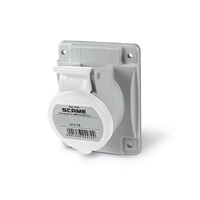 SCAME Industrial Socket 2P+E 16A 50-250V IP44 - Industrial Socket SCAME Industrial Socket 2P+E 16A 50-250V IP44 - Industrial Socket - Image 1