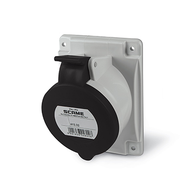 SCAME Industrial Socket 3P+N 32A 480-500V IP44 - Industrial Socket Βιομηχανική Πρίζα SCAME 3P+N 32A 480-500V IP44 - Industrial Plug - Image 1