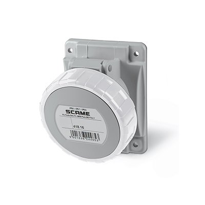 SCAME Industrial Socket 2P+E 16A 50-250V IP67 - Industrial Socket Βιομηχανική Πρίζα SCAME 2P+E 16A 50-250V IP67 - Industrial Plug - Image 1